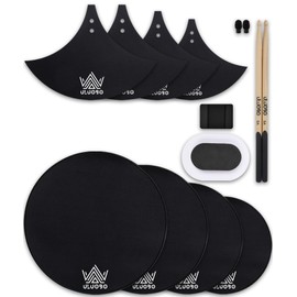 Drum Mute Pads, Drum Silencer Pads Set 12 Pieces with Drum Dampening Pads and Cymbal Mufflers Pads