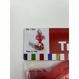 Unbranded Christmas Cookie Treats Bags - 6” Diameter - 2 Pc Set