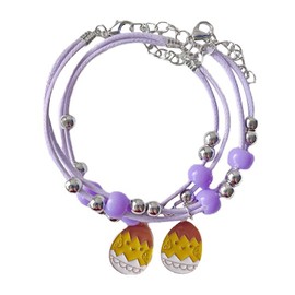 choice of all 2Pcs Easter Bracelet for Womens Easter Egg Charm Bracelet Set Beaded Bracelets Braided Friendship Bracelet Easter Jewelry Gift for Women