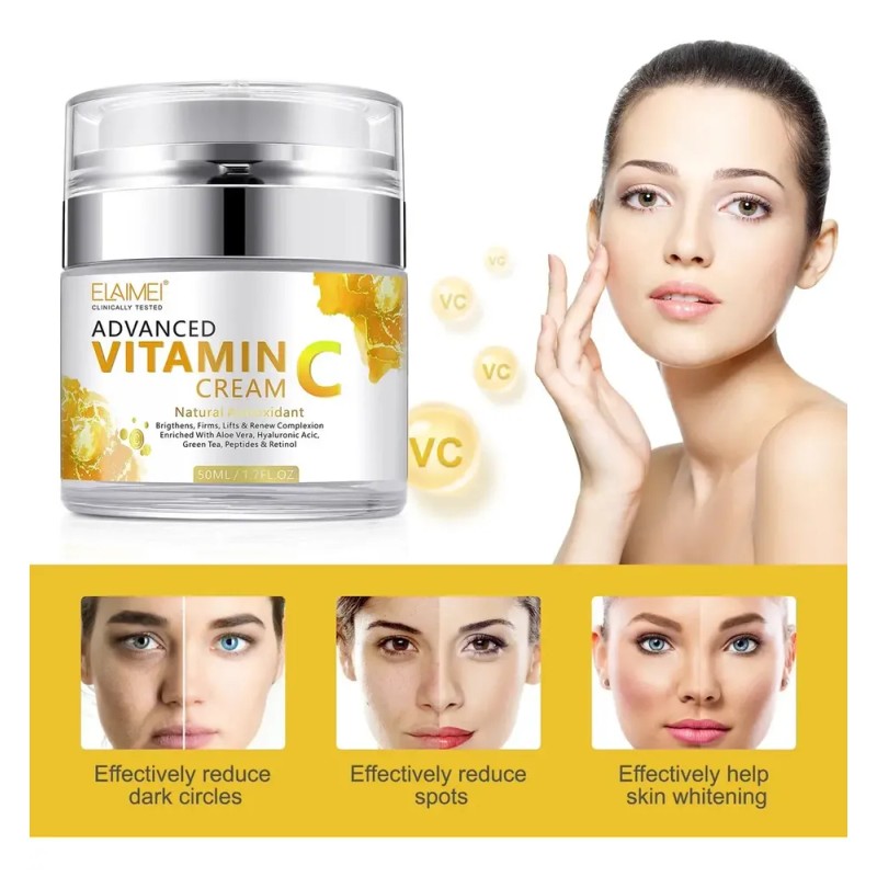 Crema Antiedad Elaimei Advanced Vitamin C Colágeno Día Noche 50ml