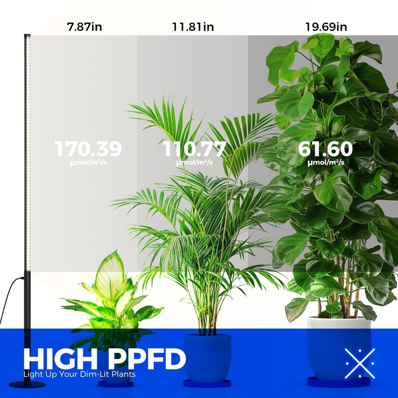 Barrina T10 Pro Standing Grow Light with Timer, 42W, 5000K,