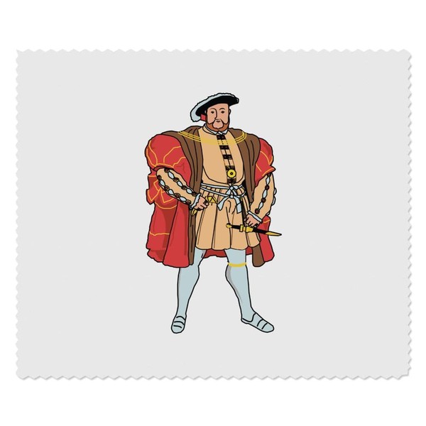 Azeeda 2 x 'König Heinrich VIII.' Mikrofaser-Objektiv- / Brillenreinigungstücher (LC00030562)