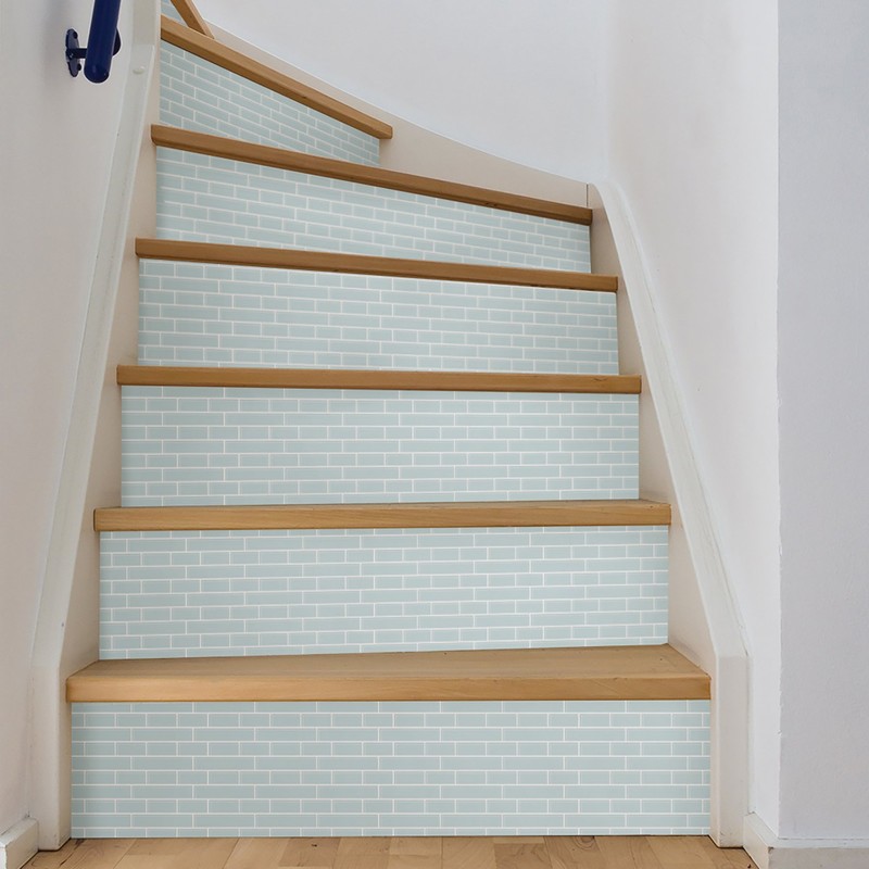 In Home NH2361 Sea Glass Peel & Stick Backsplash Tiles,