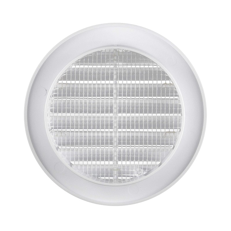 AWENTA Ventilation Grille ABS Plastic Round Diameter 90/115 mm White