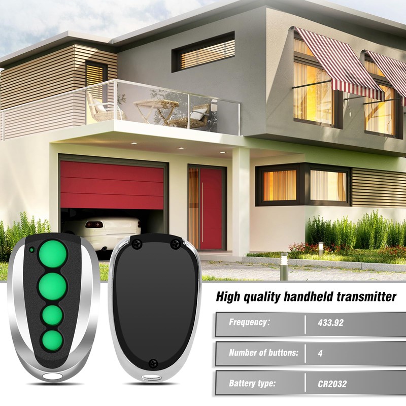 433.92 MHz Remote Control Compatible with All Topens M12, 4