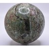 2.9" 535g Green Chrysoprase w/Inclusions Carved into Sphere Polished Natural