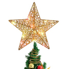 Stobok Christmas Star Topper, Warm Light, Christmas Tree Decoration, Party Decoration