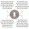 Keyhole Cover Escutcheon Stainless Steel Keyhole Design Pack of 1