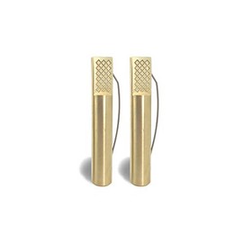Taytools Solid Brass Round Workbench Dogs for 3/4 Inch Holes (2, 4-3/8 Inch)