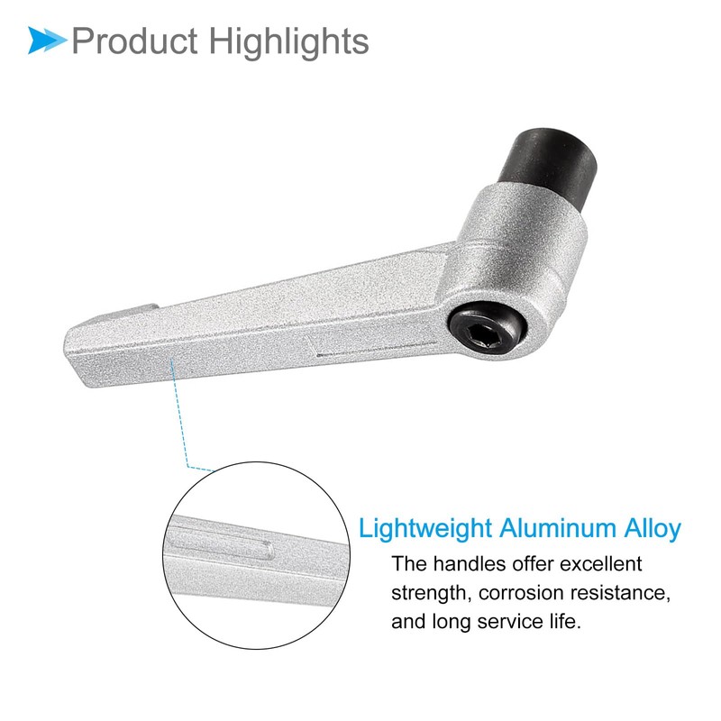 CoCud Clamping Lever Handles M8 Internal Thread 72 mm Lever