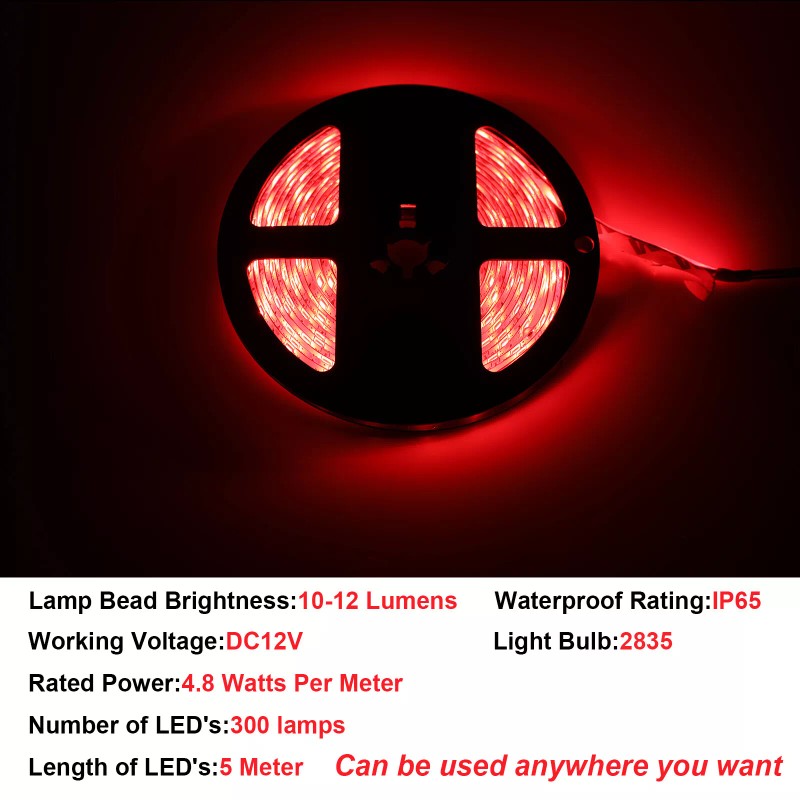 SHENKENUO Wireless Red Upper & Lower Brow Strips for Polaris