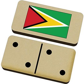 Azeeda 'Guyana Flag' Domino Set & Box (DM00021368)