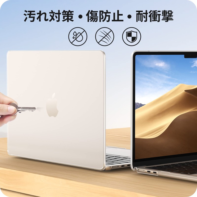 NIMASO NNC22H555 Case [Compatible with 2022] MacBook Air 13.6 Compatible
