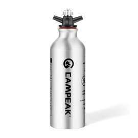 CAMPEAK liquid Fuel Bottle 0.5L for Outdoor Camping with Safety Valve
