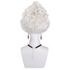 BESTBEL 3 Pcs Short Grey Wig for Women Short Silver