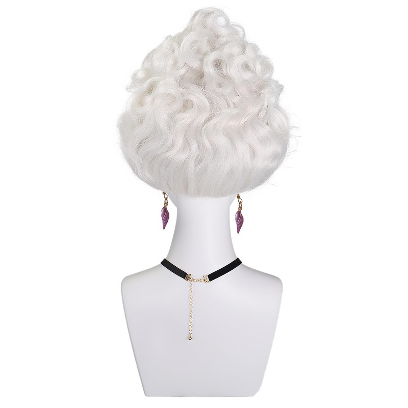 BESTBEL 3 Pcs Short Grey Wig for Women Short Silver