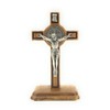 OVUNQUE PROTEGGIMI Olive Wood Benedict Cross 8 cm High with