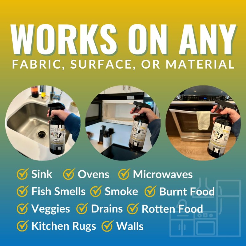 The Stink Solution Kitchen Odor Eliminator For Strong Odor: Garbage