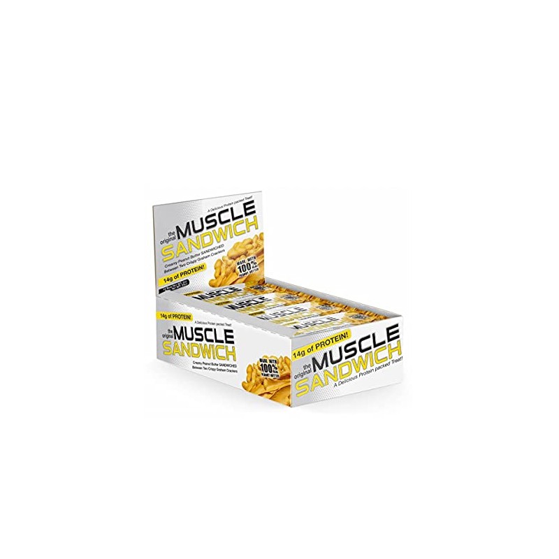 Muscle Foods Barras De Proteína, Sandwich - 12 Barras