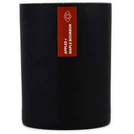 Calyan Wax Co Soy Candle, Apples & Maple Bourbon Scented Candle Made with 100% Soy Wax, Brown Sugar & Essential Oils-Natural Scented Candle in Minimalist Black Matte Tumbler - 13 oz