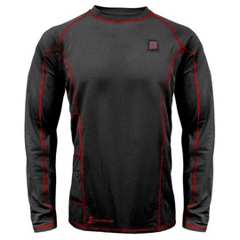 Gerbing 7V Battery Heated Shirt for Men Electric Heating Base Layer for Winter Outdoor Motorcycling Hunting Camping Ski Black 3XL
