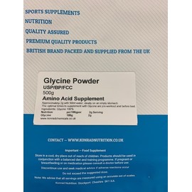Glycine Powder - 500g 100% Pure USP BP