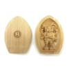木彫 of Buddhist Buddha/香合 French Triple Surface 大黒天 Seat Bale