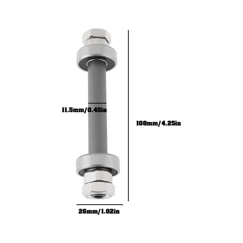 Create idea 108mm Bicycle Hub Shaft Bicycle Axle Hollow Hub