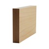 EWBB52 Square Edge 3-1/2" Tall x 3/4" Baseboard Moulding. Unfinished,