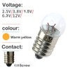 MEETOOT Set of 10pcs 1.5V Screw Mini Bulbs and 5pcs