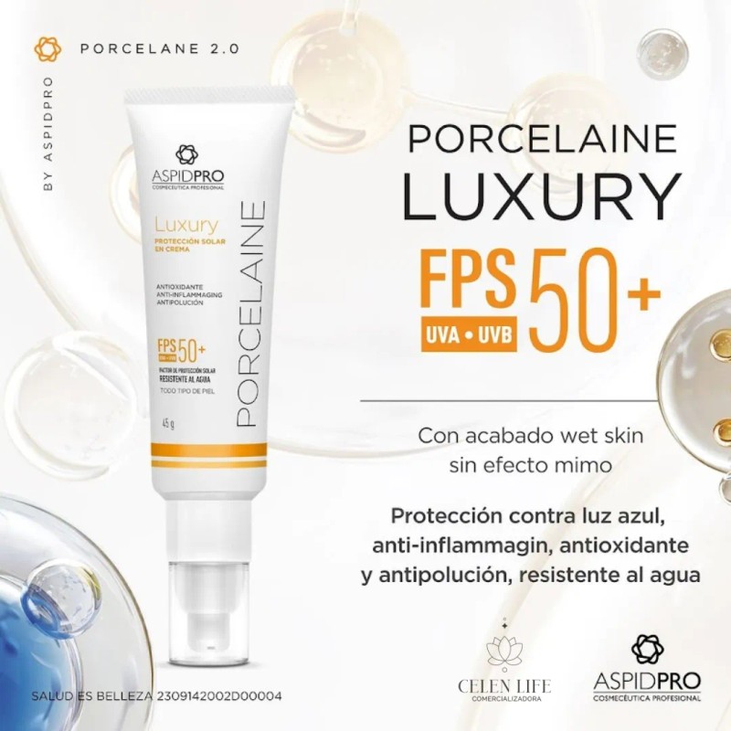 Aspidpro Porcelaine Luxury Protector Solar Crema