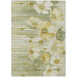 Addison Rugs Chantille ACN712 Sage 5' x 7'6" Indoor Outdoor Area Rug, Easy Clean, Machine Washable, Non Shedding, Bedroom, Entry, Living Room, Dining Room, Kitchen, Patio Rug