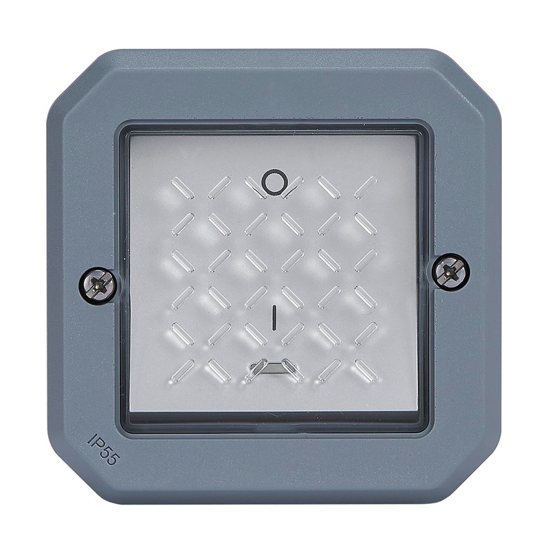 LEGRAND, Plexo New 069728L Wet Room 2-Pin Surface-Mounted Off Switch
