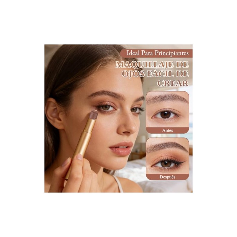 Nuevo 3-in-1 Easy Eyeshadow Stick，Barra de Sombra de Ojos 3