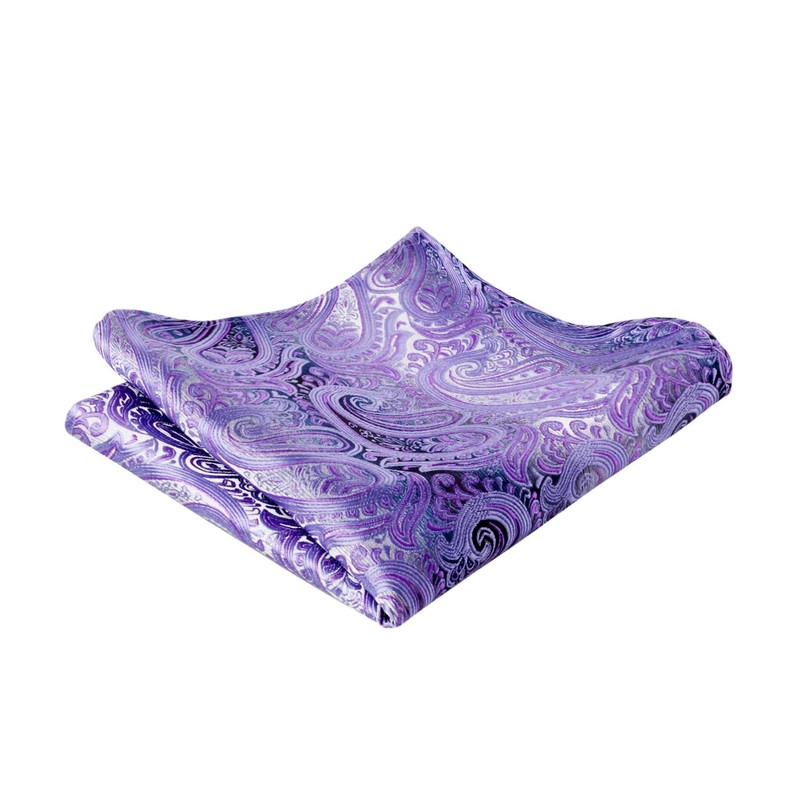 Alizeal Mens 2pcs Gradient Color Classic Paisley Self-tied Bow Tie