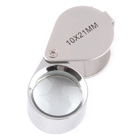 tinxi® 10x Magnifying Glass Pocket Magnifying Glass for Watchmakers Jewellers 21 mm Magnifying Glass