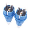 POFET 2Pcs 250V 16A IP44 Waterproof 2 Male Poles +