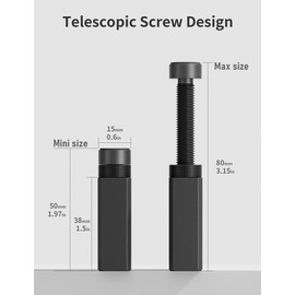 upHere GPU Support Bracket,Graphics Card GPU Support, Video Card Sag Holder Bracket, GPU Stand,Black,GH80K (50-80mm / 1.97-3.15in)