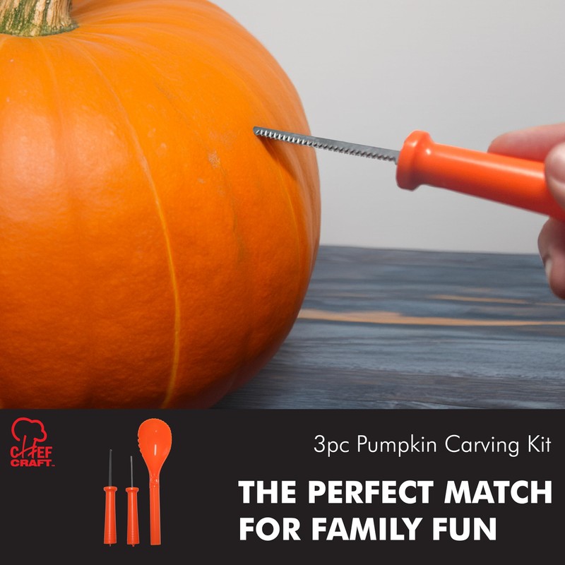 Chef Craft 3-piece Pumpking Carving Kit