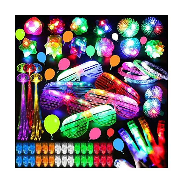 ANNILA 88pcs LED Light Up Toys Party Favors Glow in