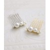Vingtaine H7324-G- Mini Pearl Comb, Comb, Wedding Party, Second Party,