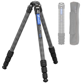 42.2" Carbon Fiber Travel Tripod with 4-Section Leg, Professional Shoot Tripod for Travel/Video/Live Streaming, Max Load 13.23lb with 1/4"-20 Threaded Accessory Socket