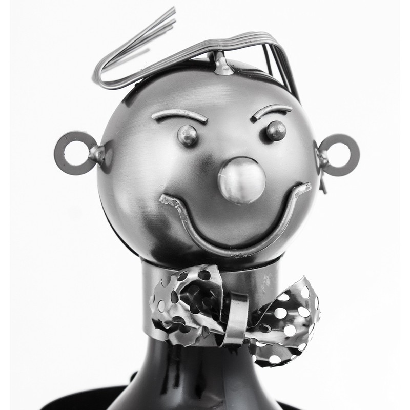 BRUBAKER Wein Flaschenhalter Barkeeper Metall Skulptur mit Geschenkkarte