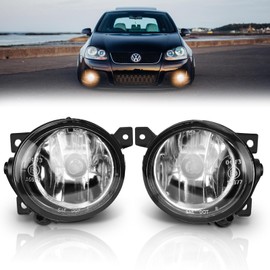 AutoBeeDen fog lights for Volkswagen GTI Golf V/5 Jetta III/3 Scirocco Up Amarok, (VW 1K1 1K5 1K2 137 138), SEAT Mii KF1, Skoda Citigo, 10/2003-04/2017, 1 Pair (Clear)