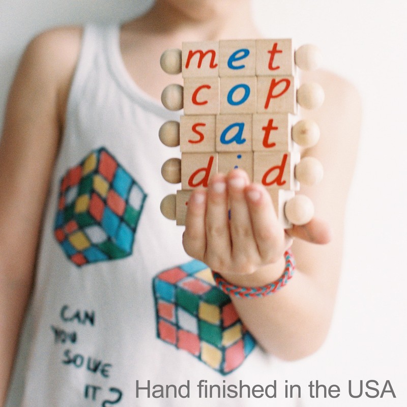 Quality Montessori Phonetic Reading Blocks for The Beginning Reader |