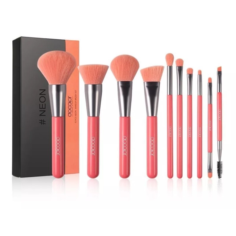 Docolor Neón Pech - Set De Brochas Para Maquillaje