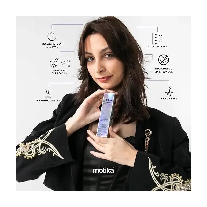 Tratamiento Para Cabello Dañado Motika Live Again 50 Ml