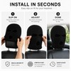 Car Headrest Cover for Interior Decor – 3-Hole Plush Mask-Style