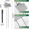 Bravex Metal Plant Labels for Garden Outdoor | Stainless Steel
