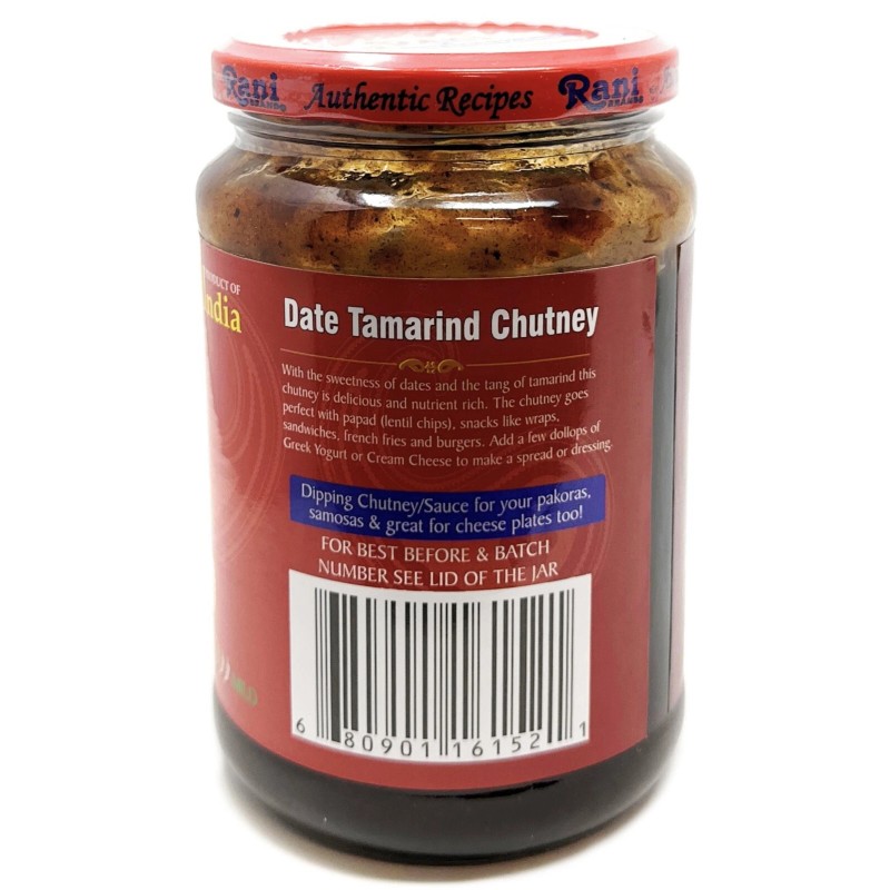 Rani Dates & Tamarind (Imli) Chutney 26.5oz (750g) Glass Jar